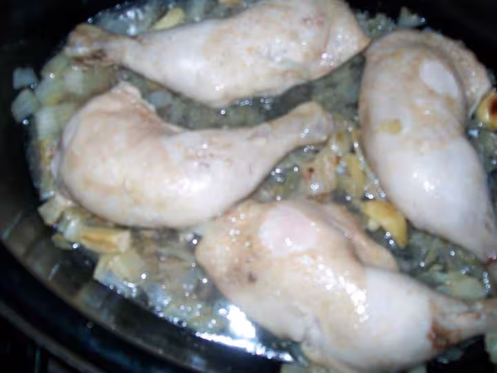 Cuisses de poulets cuisinees
