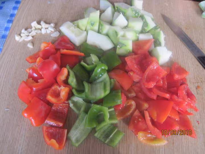 Des de viande de dinde au legumes varies wok