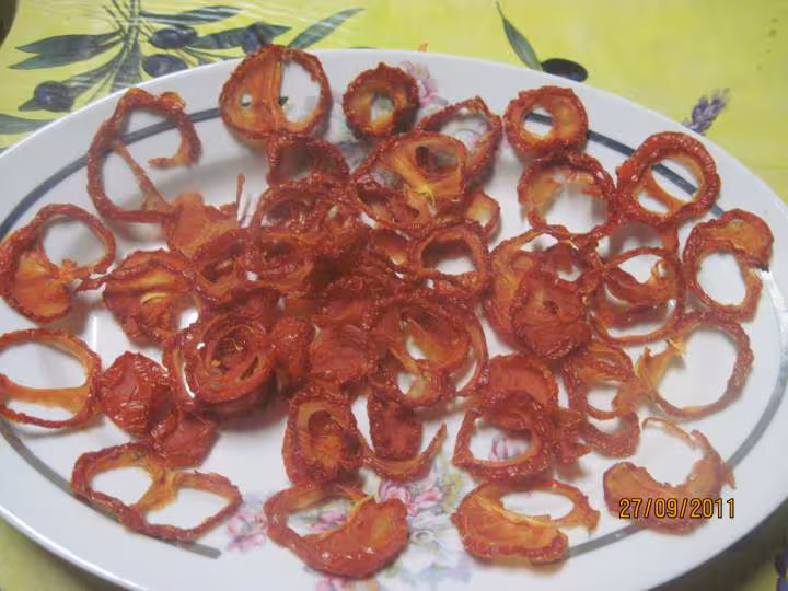 Deshydratation des tomates sechees