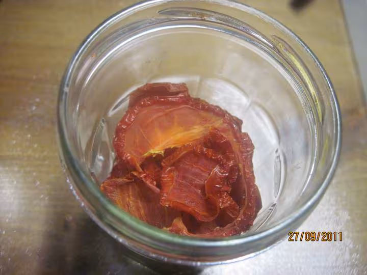 Deshydratation des tomates sechees