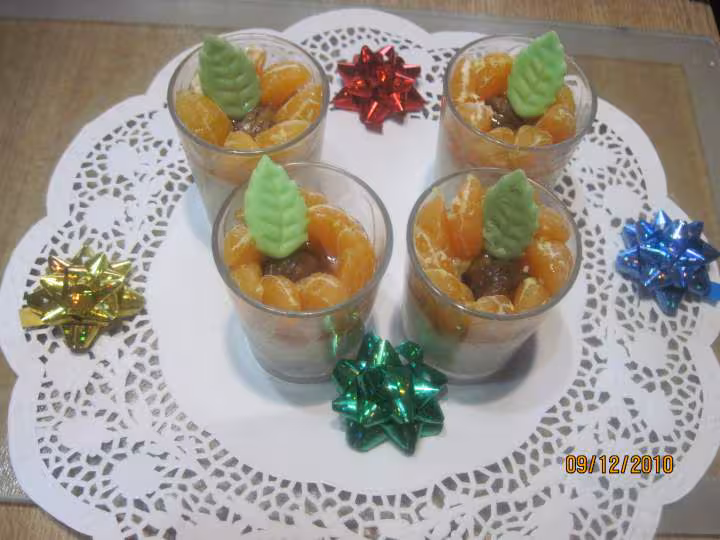 Dessert a la mascarone aux fruits sirop au speculoos