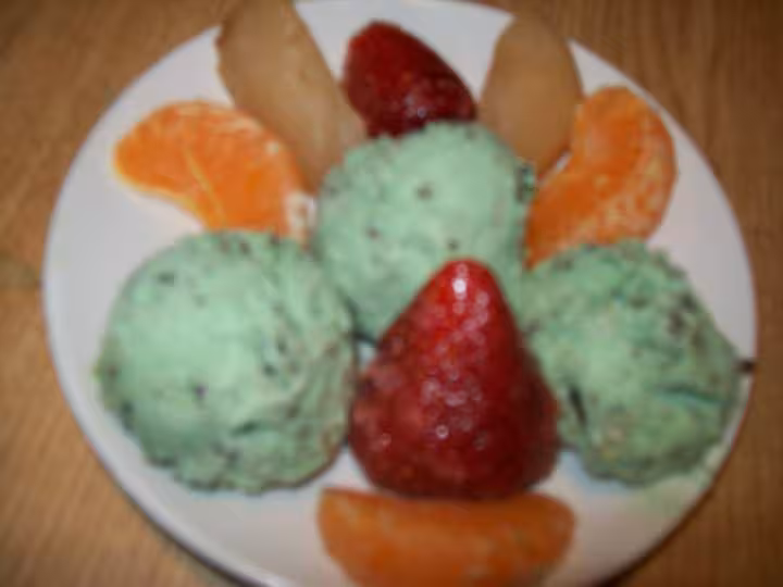 Dessert compose de fruits amp glace