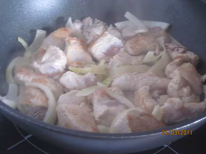 Emince de dinde aux legumes