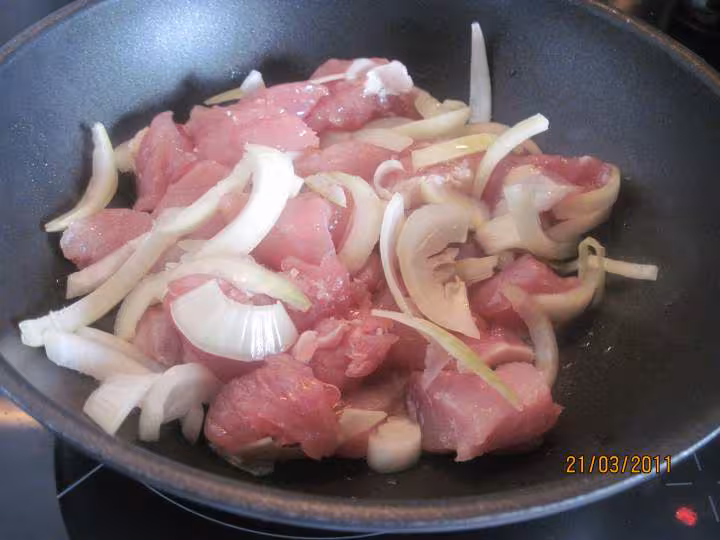 Emince de dinde aux legumes