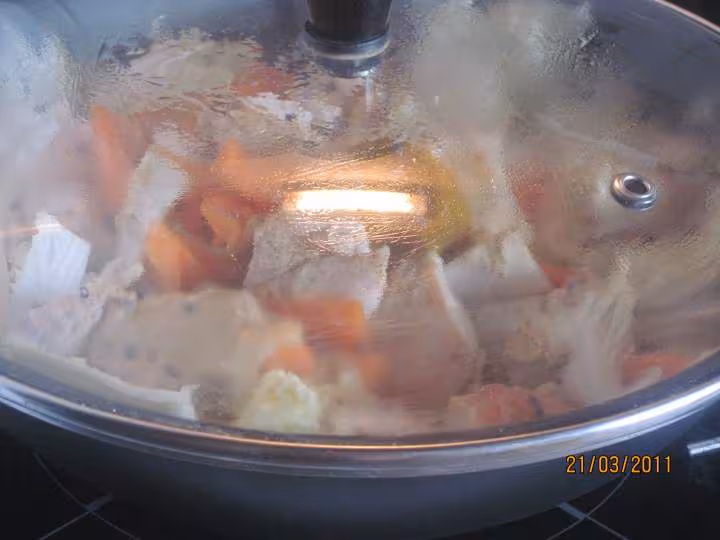 Emince de dinde aux legumes