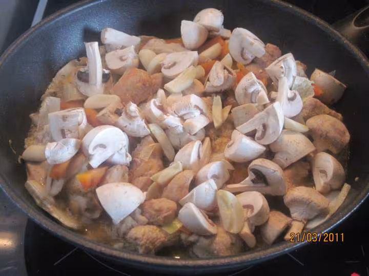 Emince de dinde aux legumes