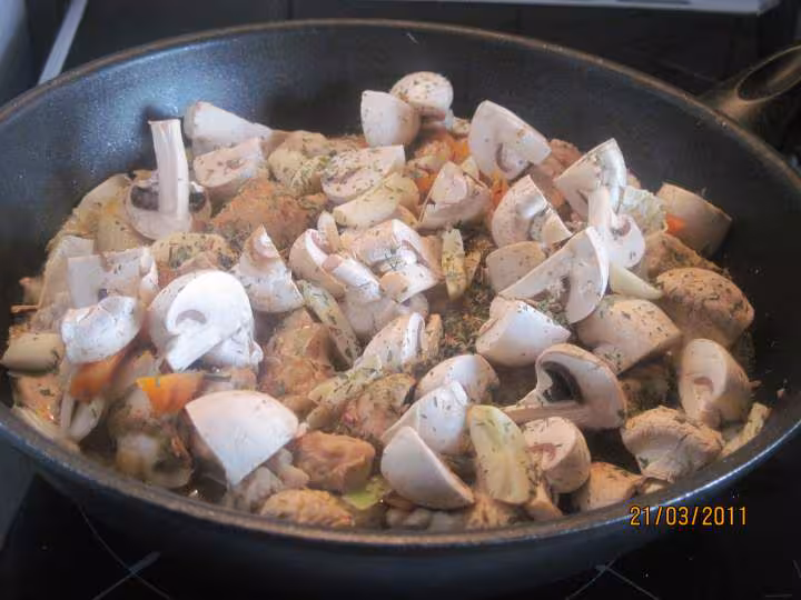Emince de dinde aux legumes