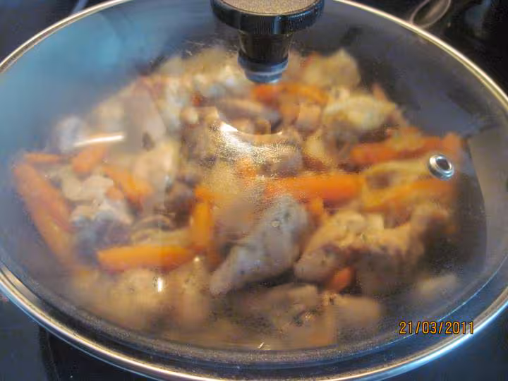 Emince de dinde aux legumes