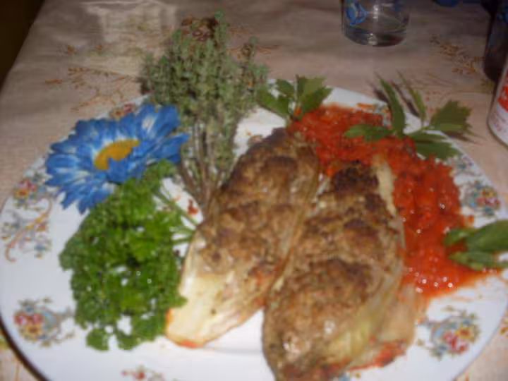 Endives farcies sauce tomates