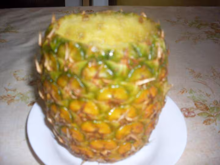 Enveloppe d ananas aux fruits