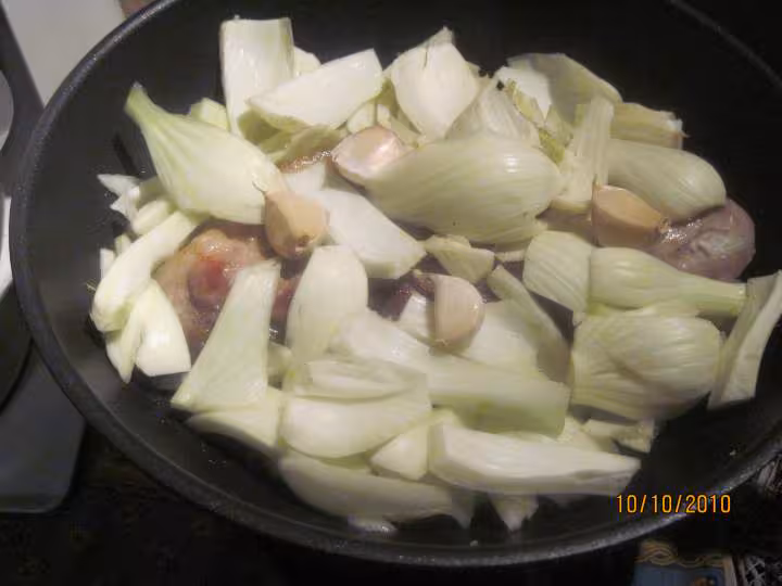 Epaule de porc cuisinee au fenouil amp riz