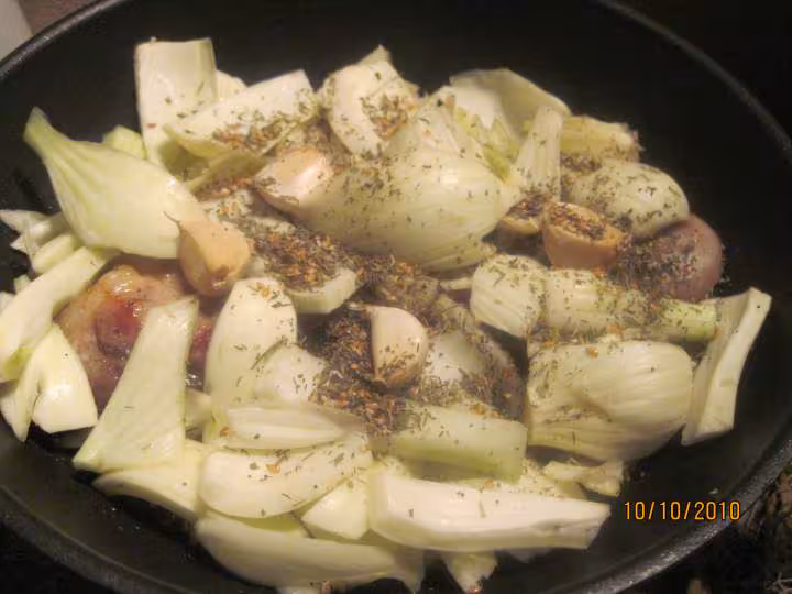 Epaule de porc cuisinee au fenouil amp riz
