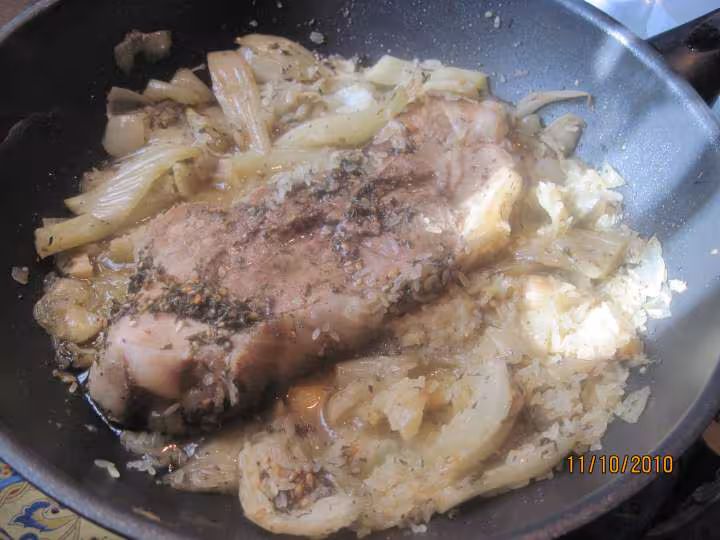 Epaule de porc cuisinee au fenouil amp riz