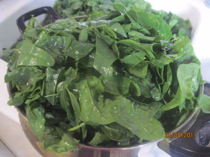 Epinards frais congeles