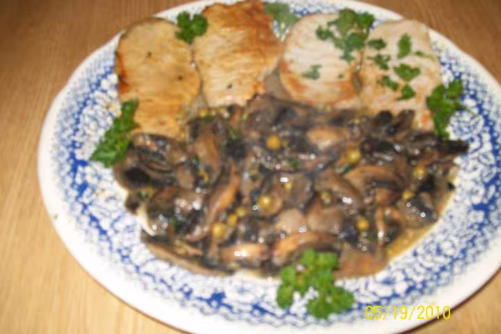 Escalopes aux champignons