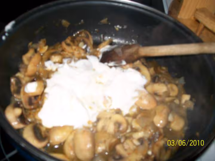 Escalopes aux champignons en sauce