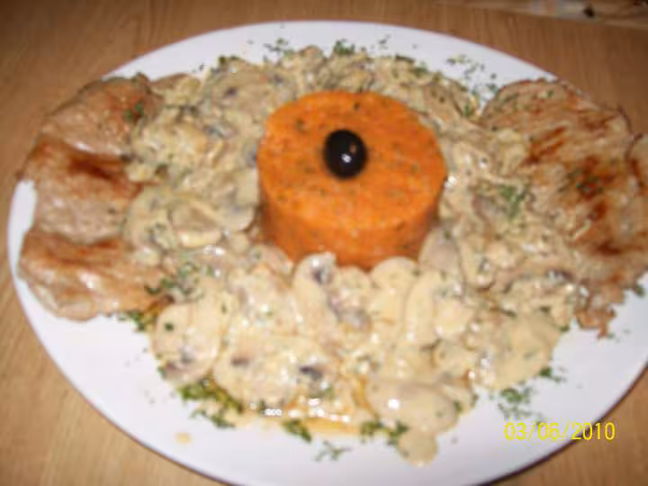 Escalopes aux champignons en sauce