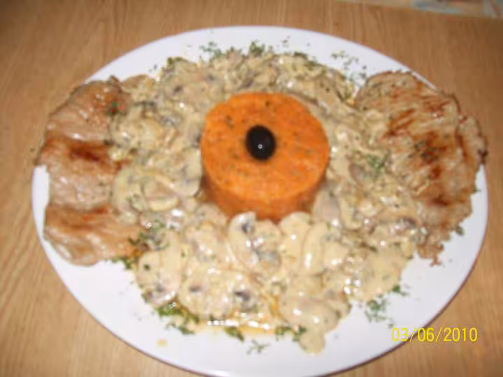 Escalopes aux champignons en sauce