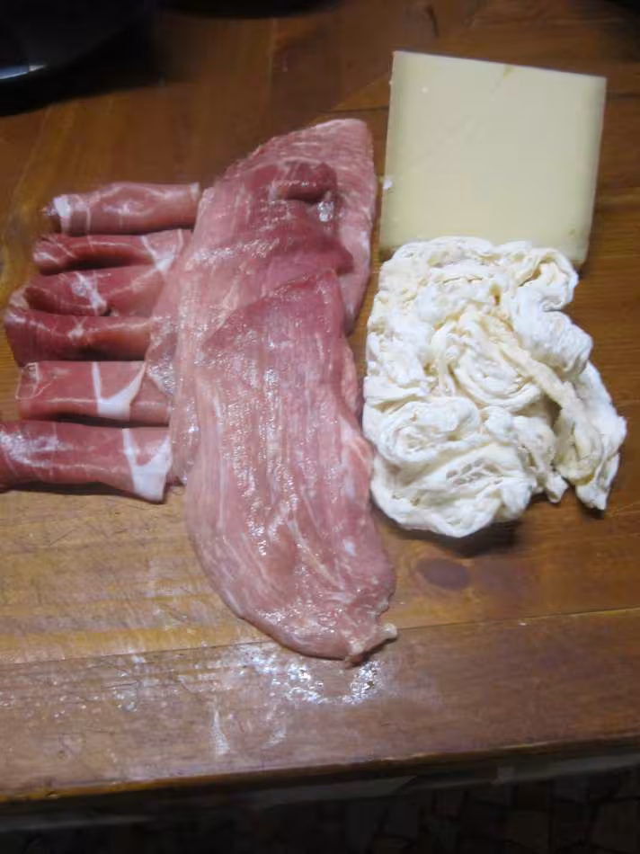 Escalopes de jambon garnies