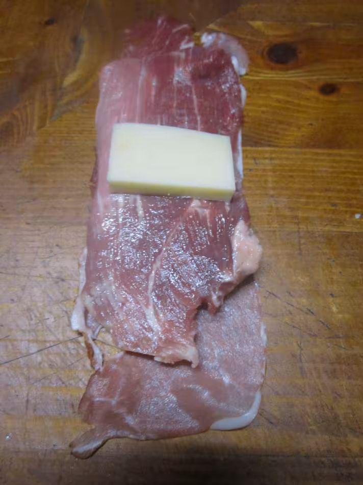 Escalopes de jambon garnies