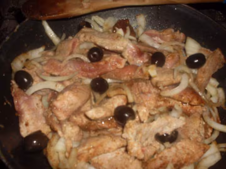 Escalopes de jambon riz champignons