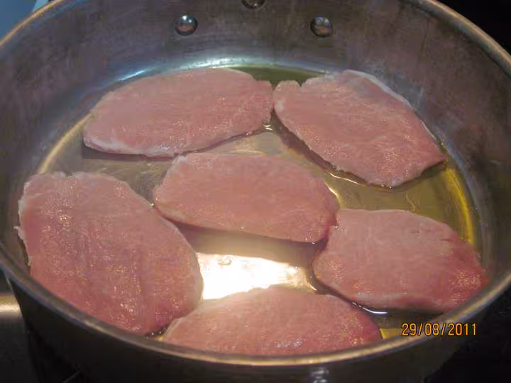 Escalopes de porc a la creme raz el hanout