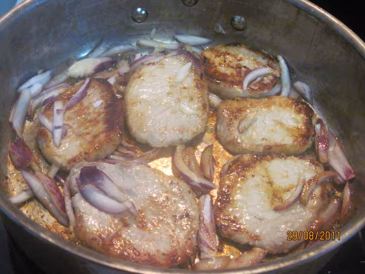 Escalopes de porc a la creme raz el hanout
