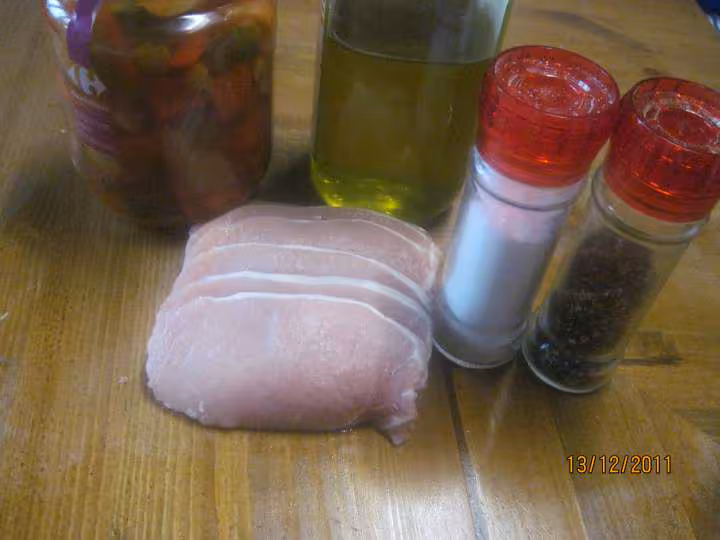 Escalopes de porc aux legumes de couscous