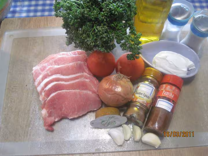 Escalopes de porc cuisinees un tournois d epices