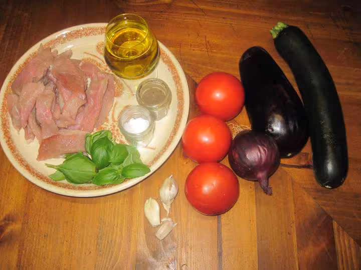 Escalopes de porc une poeles de legumes