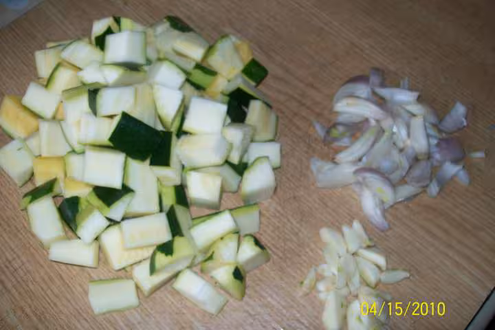 Escalopes de veau aux courgettes sautees
