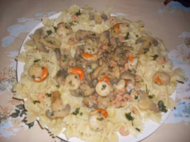 Farfalles aux fuits de mer