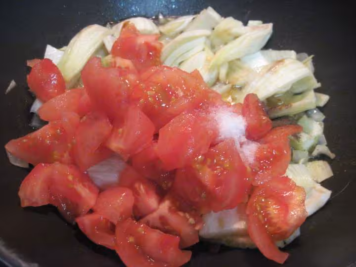 Fenouil au des de jambon