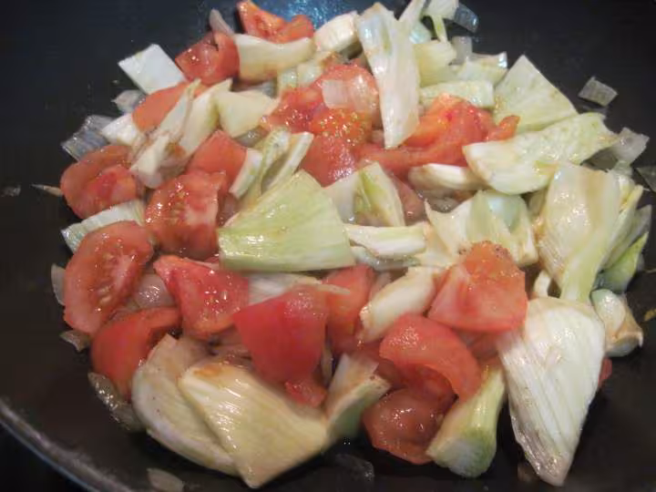 Fenouil au des de jambon