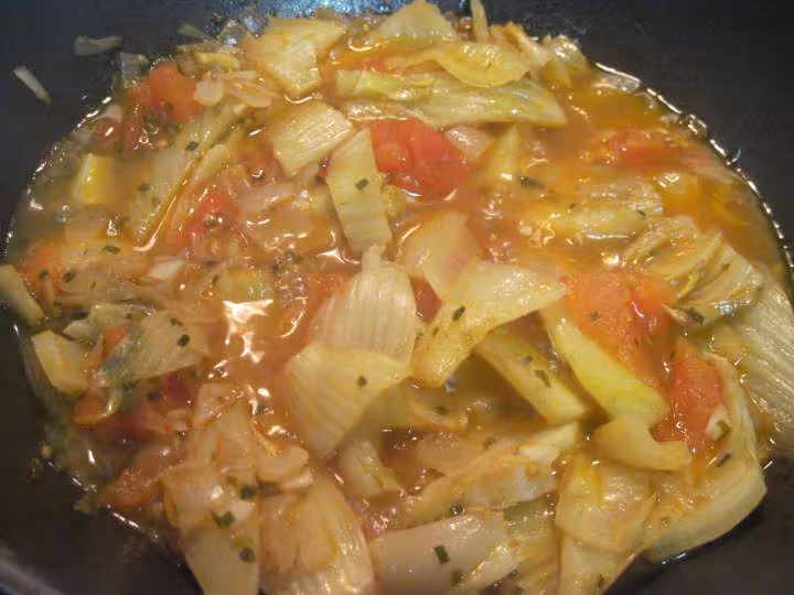 Fenouil au des de jambon