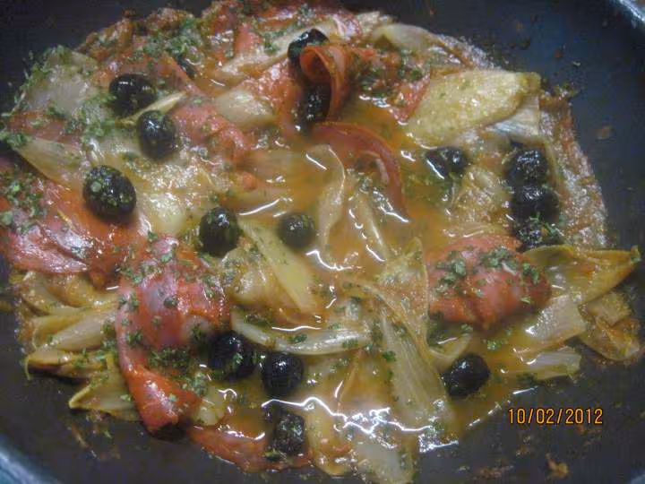 Feuilles d endives au chorizo