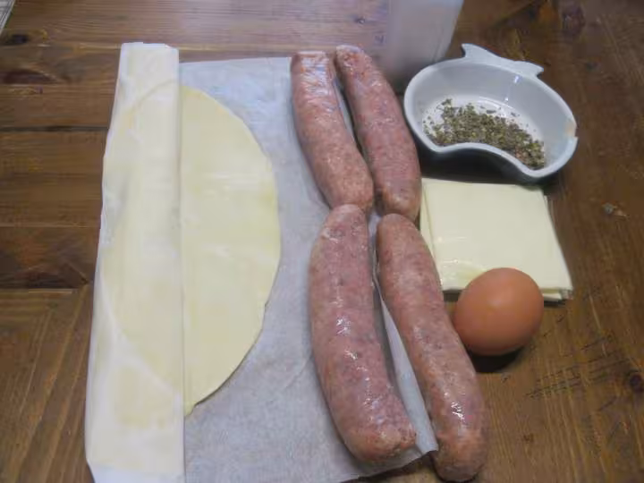 Feuilletees aux saucisses de toulouse