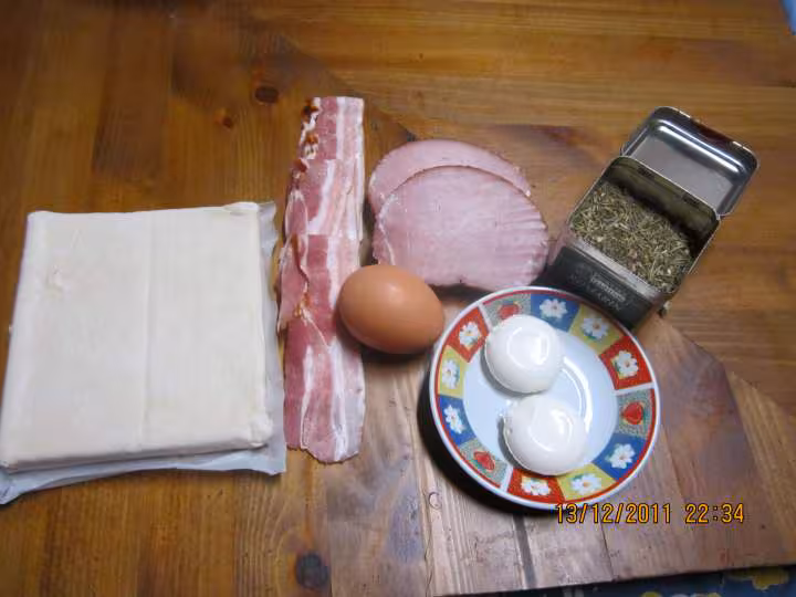 Feuilletes au kassler de porc