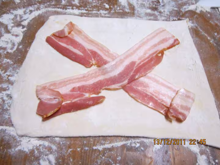 Feuilletes au kassler de porc