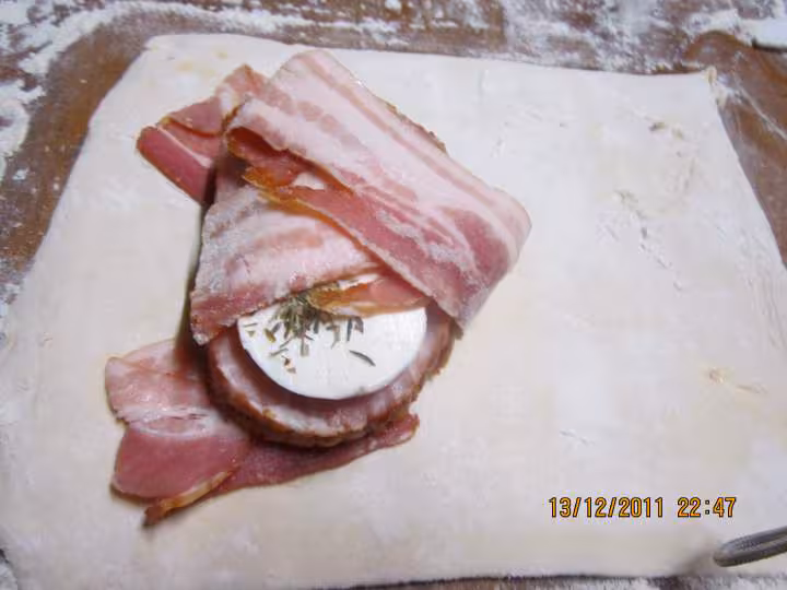 Feuilletes au kassler de porc