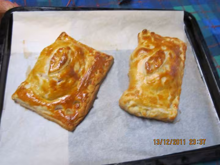 Feuilletes au kassler de porc