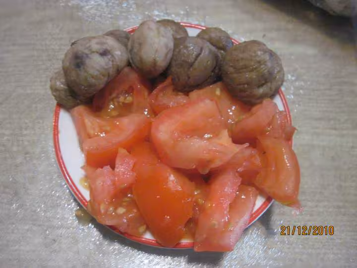 Filet de veau aux legumes et chataignes