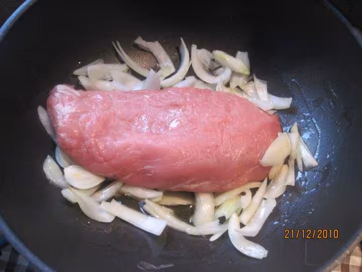 Filet de veau aux legumes et chataignes