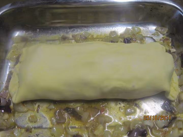 Filet mignon de porc au lard fume en feuilletee