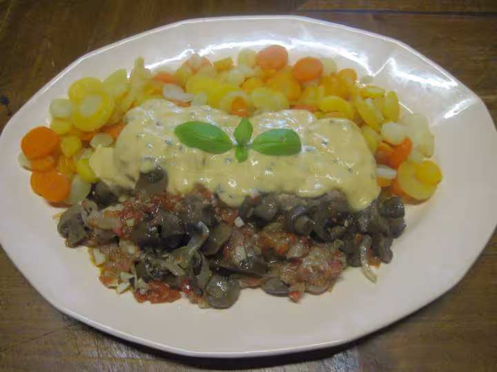 Filet mignon de porc sauce bechamel rosee