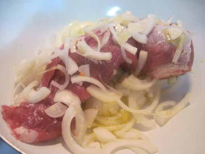 Filet mignon de porc sauce bechamel rosee