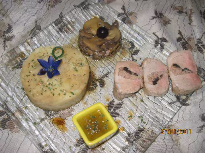 Filet mignon farci au rillette de porc amp olives noires