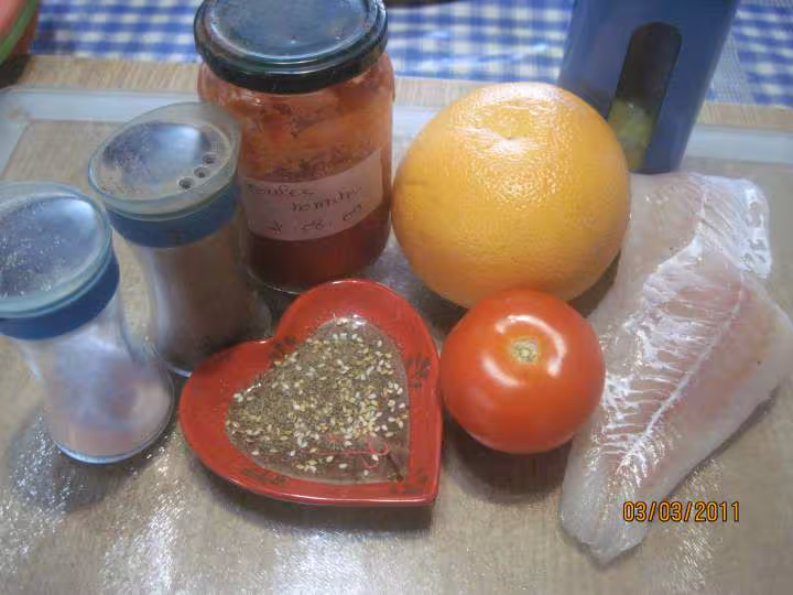 Filets de cabillaud au pamplemousse