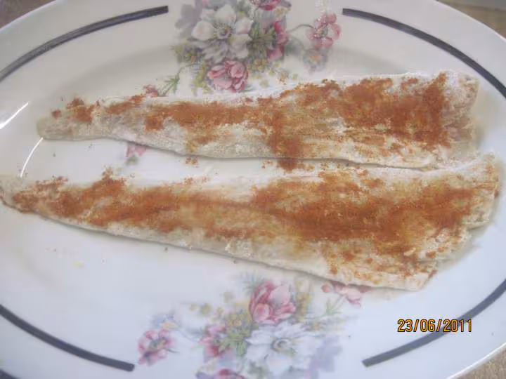 Filets de colin un harem de poivrons
