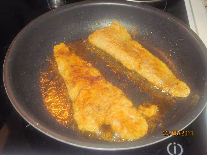 Filets de colin un harem de poivrons